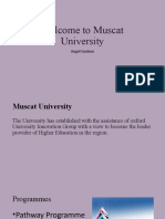 Welcome To Muscat University