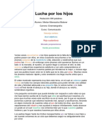 Redacción de 300 Palabras - Manosalva Malaver Merlan - La Lucha Por Los Hijos