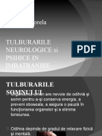 TULBURARILE NEUROLOGICE Si PSIHICE IN IMBATRANIRE