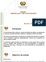 Sessão: Comunicação Com O Adolescente: Ministério Da Saúde República de Moçambique