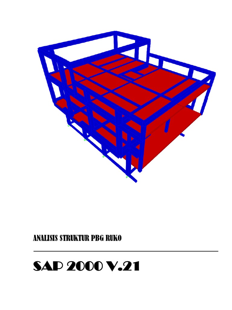 Analisis Struktur PBG Ruko dengan SAP2000 | PDF