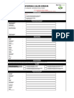 Formulir Informasi Calon Vendor: Prospective Vendor Information Form