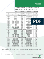 Serviços Mínimos Regional/Interregional/Internacional