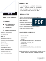 Warm Neutrals Modern Simple Resume