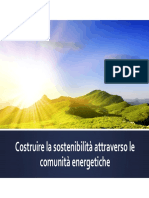 Costruire La Sostenibilità Attraverso Le Comunità Energetiche