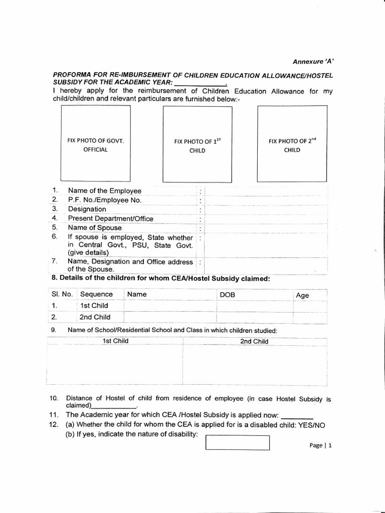 Child Edu Allowance | PDF | Government | Justice