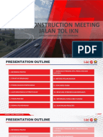 Pre Construction Meeting Jalan Tol Ikn: Segmen Karangjoang - KKT Kariangau
