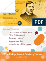 The Life and Works of Rizal: Dionel O. Napila