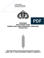 Pedoman Pelayanan CSSD Rumah Sakit Bhayangkara Lumajang TAHUN 2022