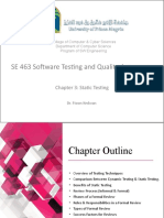SE 463 Software Testing and Quality Assurance
