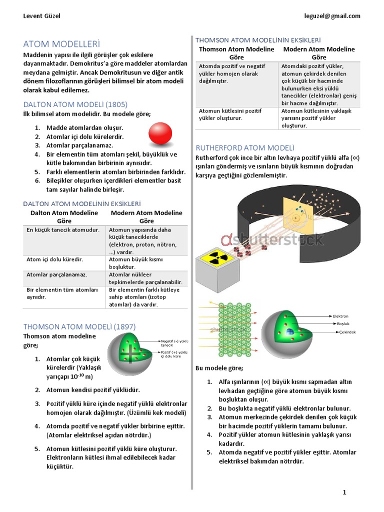 9 - 4 - Atomun Yapısı | PDF