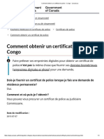 Comment Obtenir Un Certificat de Police - Congo