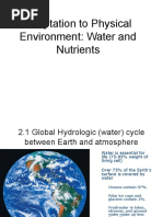 Adaptation To Physical Environment: Water and Nutrients