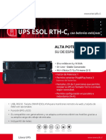 Ups Esol RTH-C,: Alta Potencia en Solo