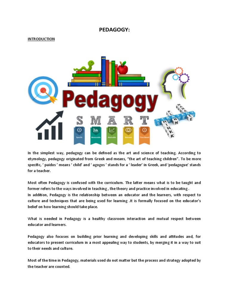 Pedagogy: An Introduction to the Art and Science of Teaching | PDF ...