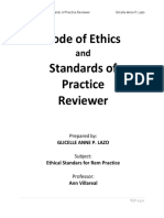 Code of Ethics and Standards of Practice Reviewer