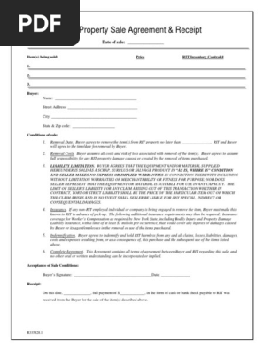 Property Sale Agreement