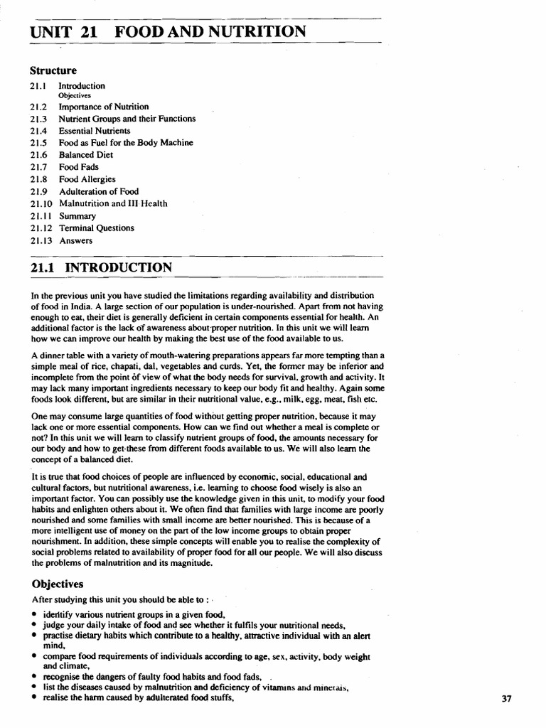 Nutrient Groups and Food Classification | PDF | Foods | Dieting