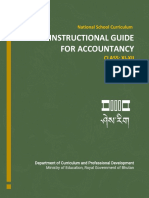 Instructional Guide For Accountancy: Class: Xi-Xii