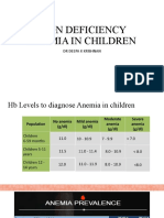 Iron Deficiency Anemia in Children: DR Deepa K Krishnan