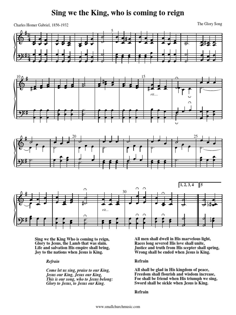 Sing We The King Lyrics