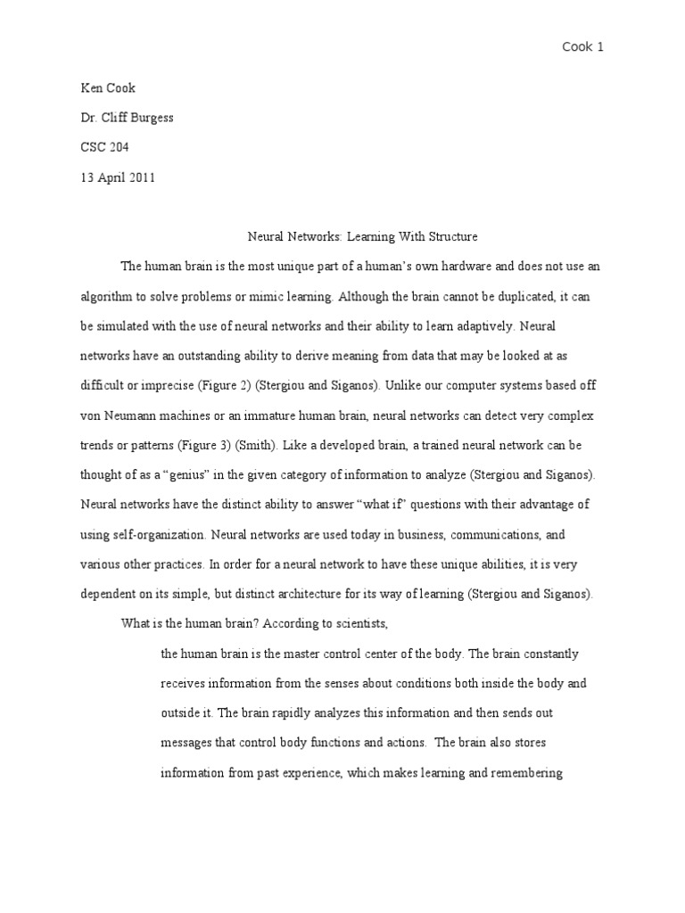 Neural Network Research Paper PDF Artificial Neural Network Neuron