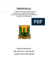 Proposal: Desa Sukamaju Kecamatan Cimanggu Kabupaten Sukabumi