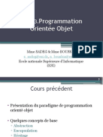 Programmation Orientée Objet: Mme Sadeg & Mme Bousbia, Ecole Nationale Supérieure D'informatique (ESI)