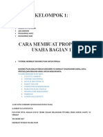 Cara Membuat Proposal Usaha Bagian 1