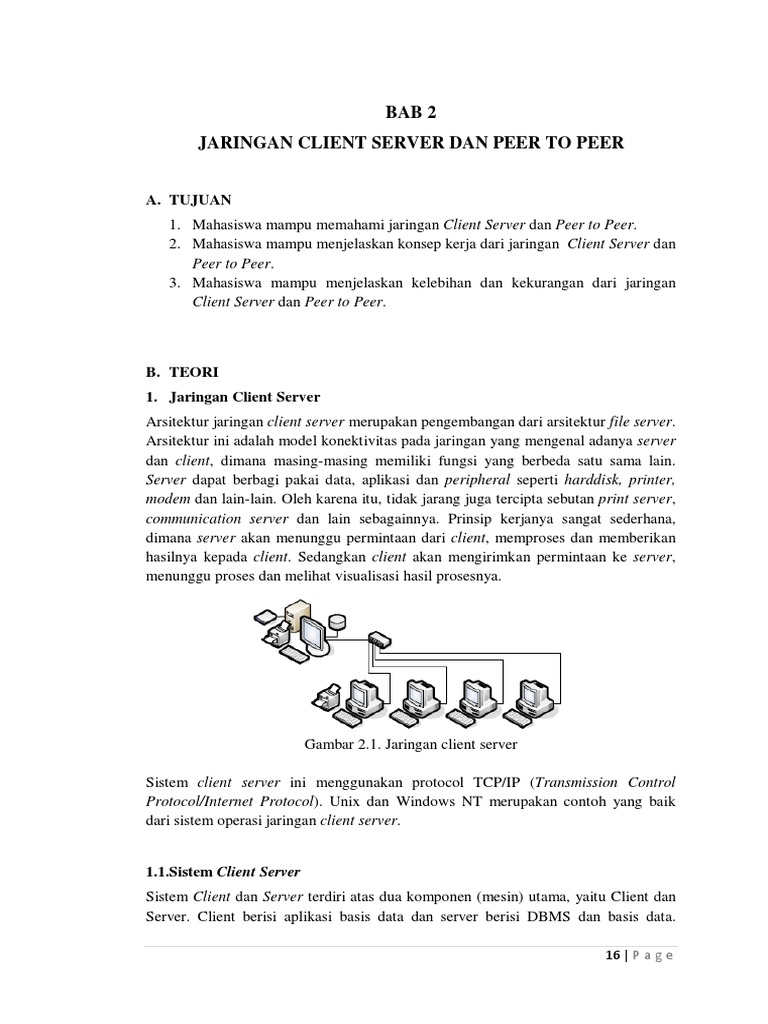 P3-BAB 2 (Client Server Dan Peer To Peer) | PDF