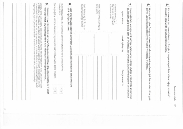Karajobrazy I Strony Swiata Sprawdzian 3 Klasa poznawanie_swiata_test_strona_3 | PDF