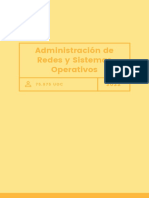 Administración de Redes y Sistemas Operativos