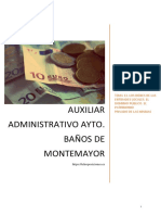 Auxiliar Administrativo Ayto. Baños de Montemayor