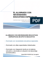 Alumnado con NEE en Castilla y León