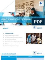 Présentation Du Projet de Renforcement de L'utilisation Des Outils de Digitalisation Des Paiements Au Cameroun - TDR de L'enrolement - V01