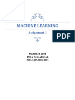 Machine Learning: Assignment-1