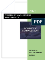 Portfolio Management(Assignment)