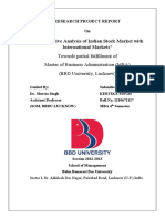 Comparative Analysis of Indian and International Stock Markets