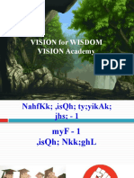 Vision For Wisdom VISION Academy