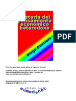 Diego Guerrero, Historia del Pensamiento Económico Heterodoxo