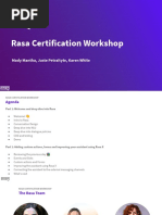 Rasa Certification Workshop: Mady Mantha, Juste Petraityte, Karen White