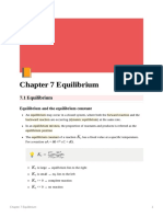 Chapter 7 Equilibrium