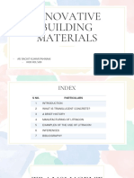 Innovative Building Materials: - Ar. Rachit Kumar Pamnani - Hod (Id), Sidi