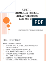 Topic 1 Chemical and Physical Characteristic of Fat and Oil
