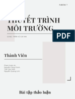 Thuyết Trình Môi Trường: Gvhd: Trần Vũ Chi Mai