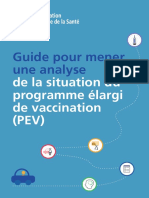 Guide Pour Mener Une Analyse: de La Situation Du Programme Élargi de Vaccination (PEV)