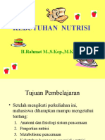 Kebutuhan Nutrisi: H.Rahmat M.,S.Kep.,M.Kes