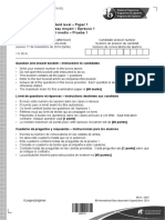 French Ab Initio Paper 1 Question Booklet SL French