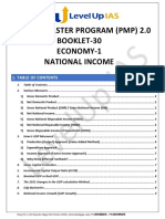 'Prelims Master Program (PMP) 2.0 Booklet-30 Economy-1 National Income