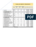 Presupuesto de construcción de panelizado interior y exterior